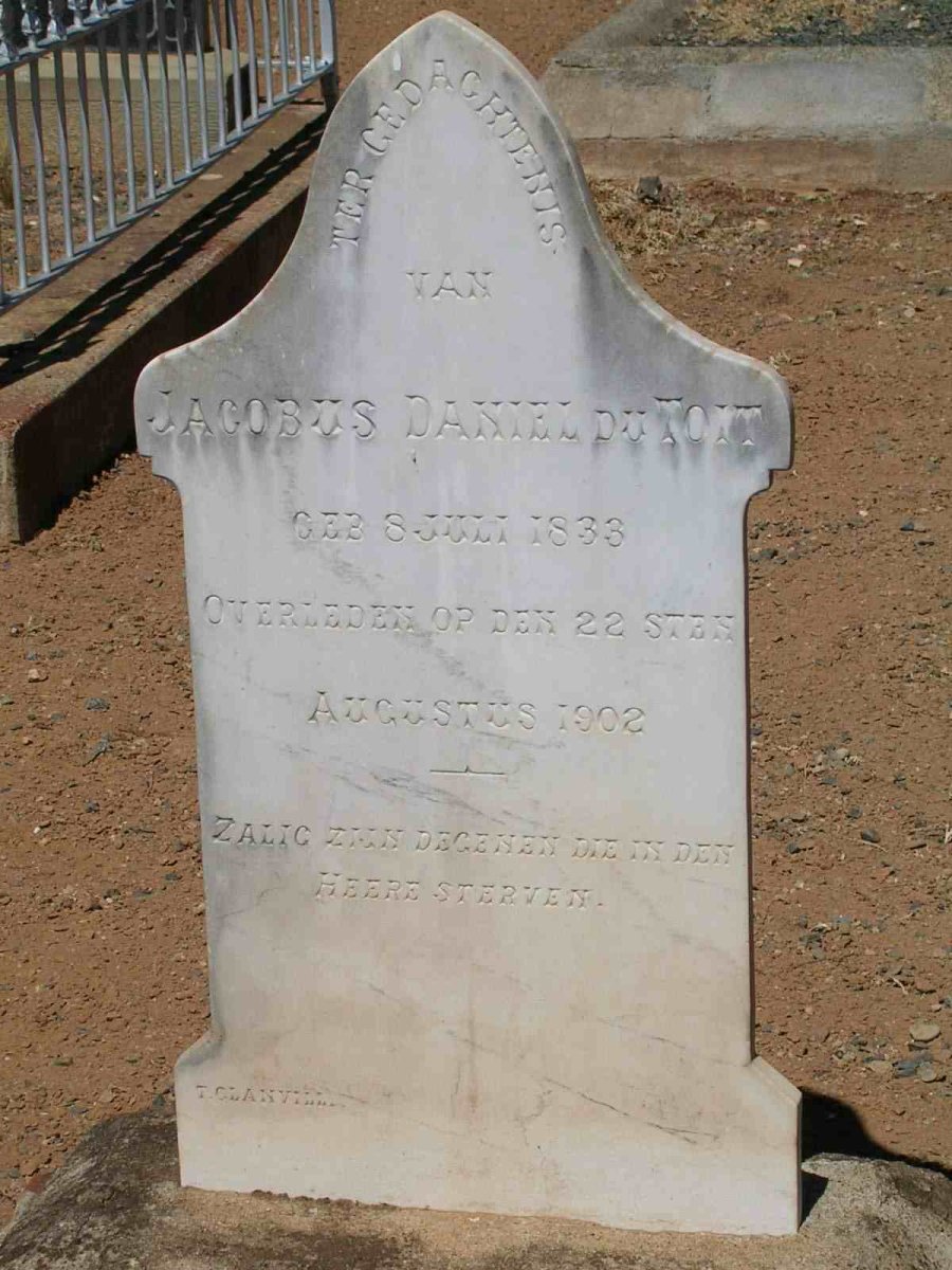 TOIT Jacobus Daniel, du 1833-1902