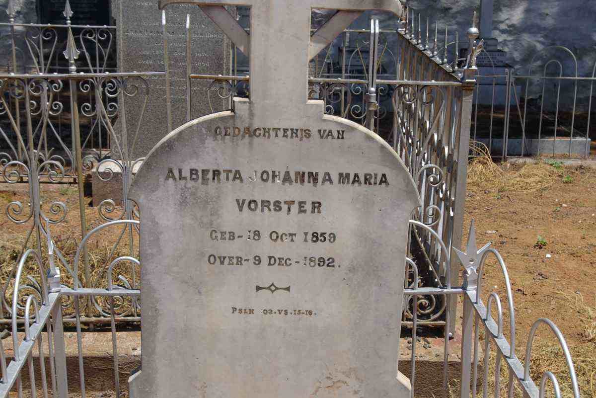 VORSTER Alberta Johanna Maria 1859-1892