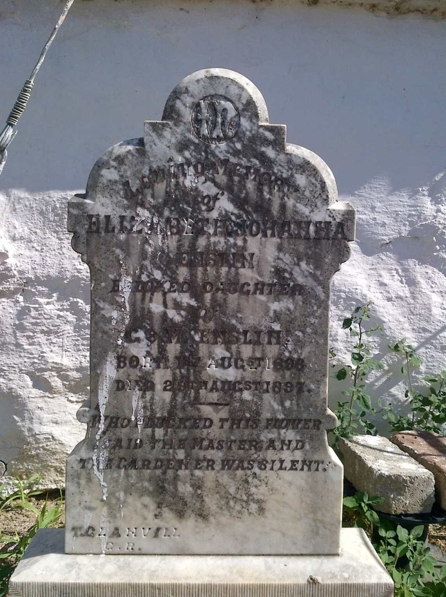 ENSLIN Elizabeth Johanna 1896-1897