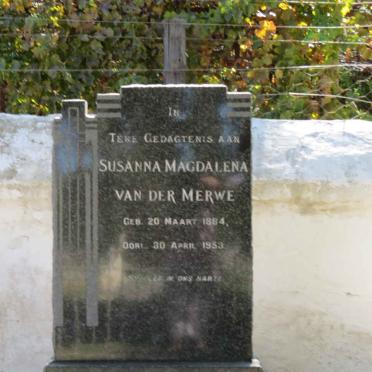 MERWE Susanna Magdalena, van der 1884-1953