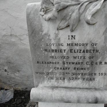 STEWART Harriet Elizabeth -1895