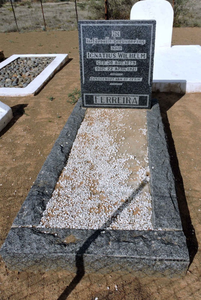 FERREIRA Ignatius Wilhelm 1879-1921