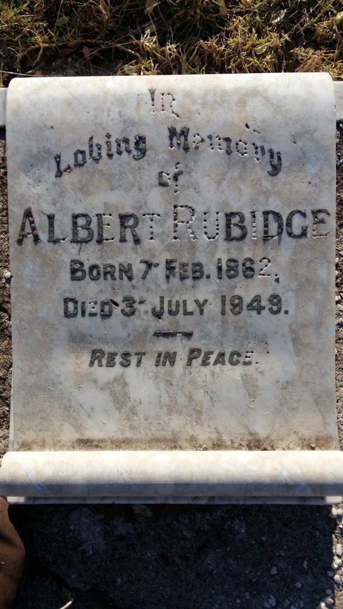 RUBIDGE Albert 1862-1949
