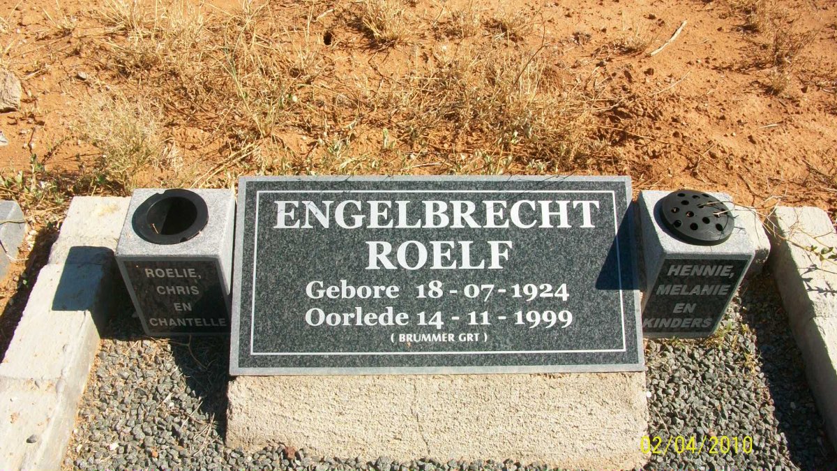ENGELBRECHT Roelf 1924-1999