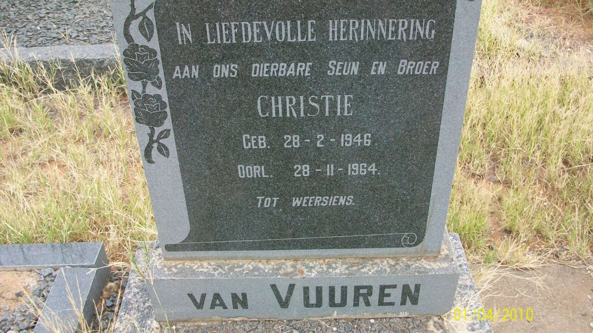 VUUREN Christie, van 1946-1964