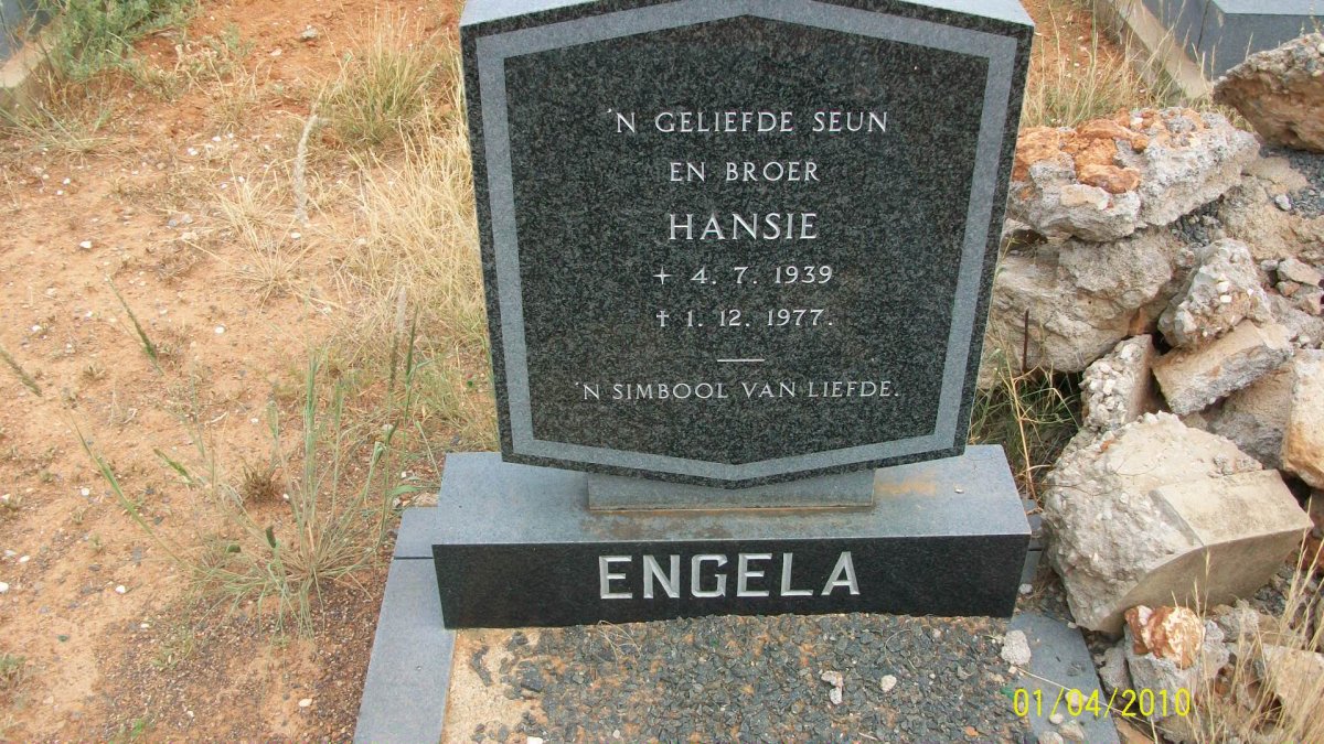 ENGELA Hansie 1939-1977