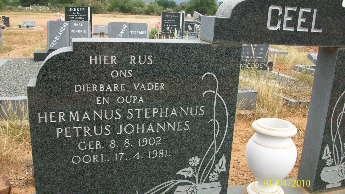GEEL Hermanus Stephanus Petrus Johannes 1902-1981