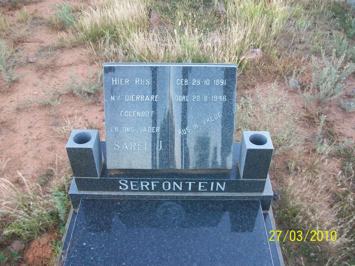 SERFONTEIN Sarel J. 1891-1946