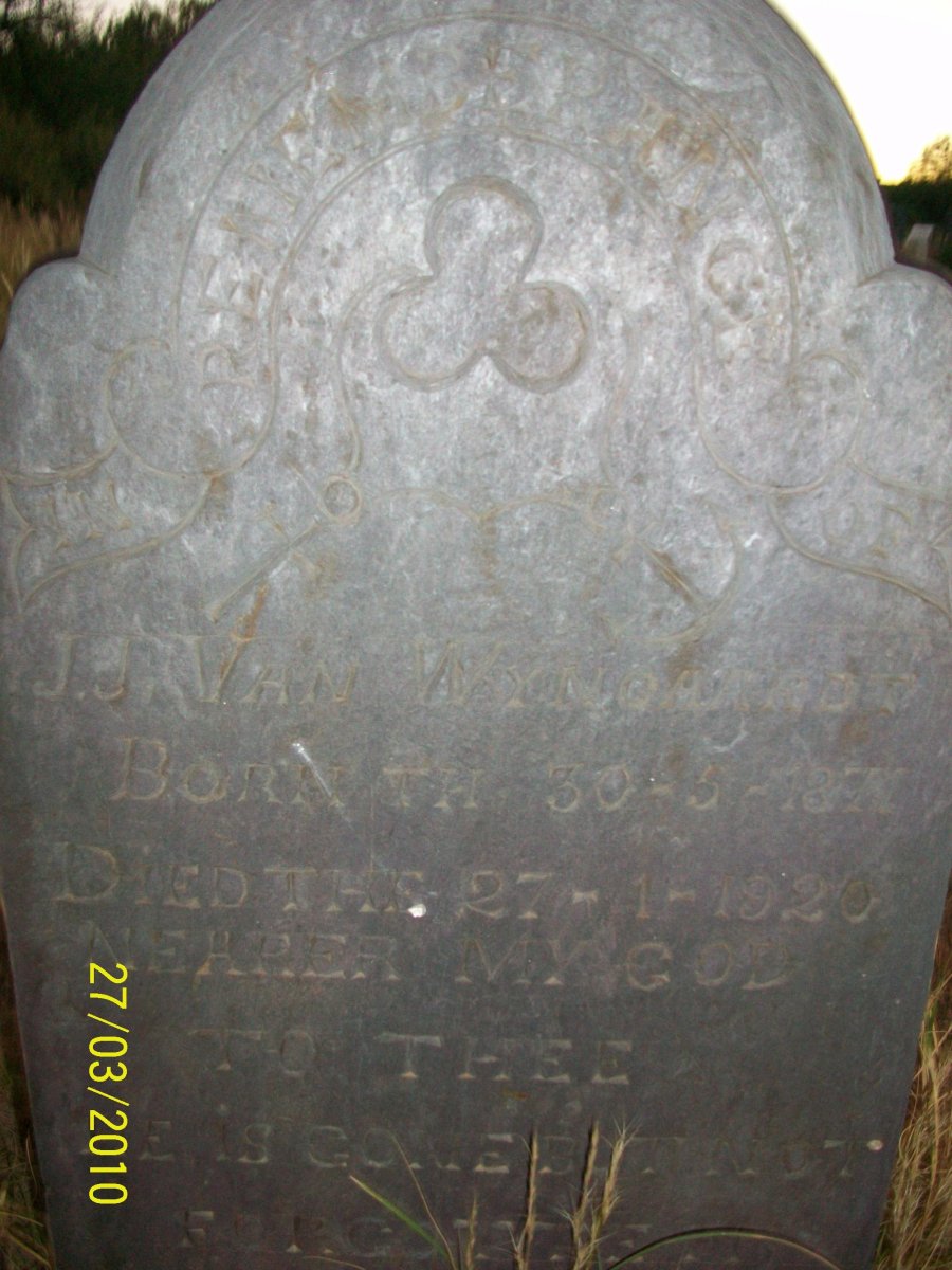 WYNGAARDT J.J., van 1871-1920