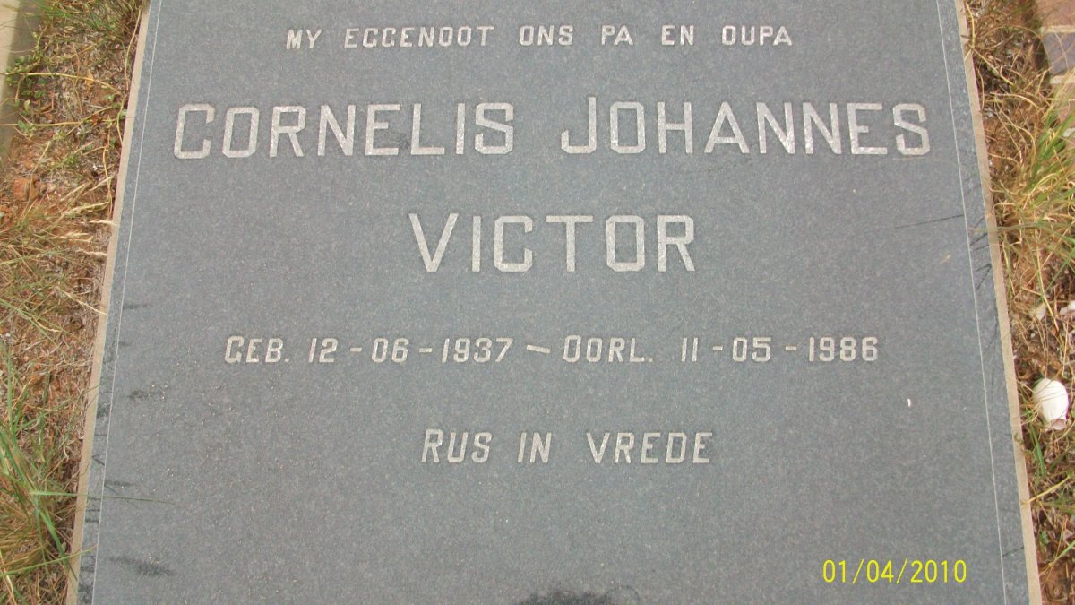 VICTOR Cornelis Johannes 1937-1986