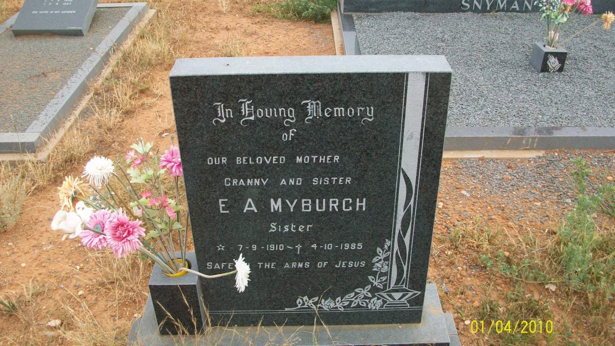 MYBURGH E.A. 1910-1985