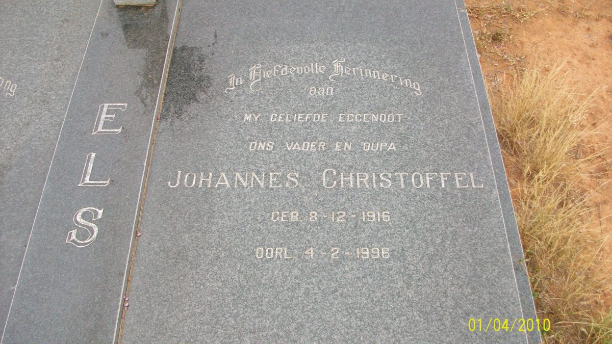 ELS Johannes Christoffel 1916-1996