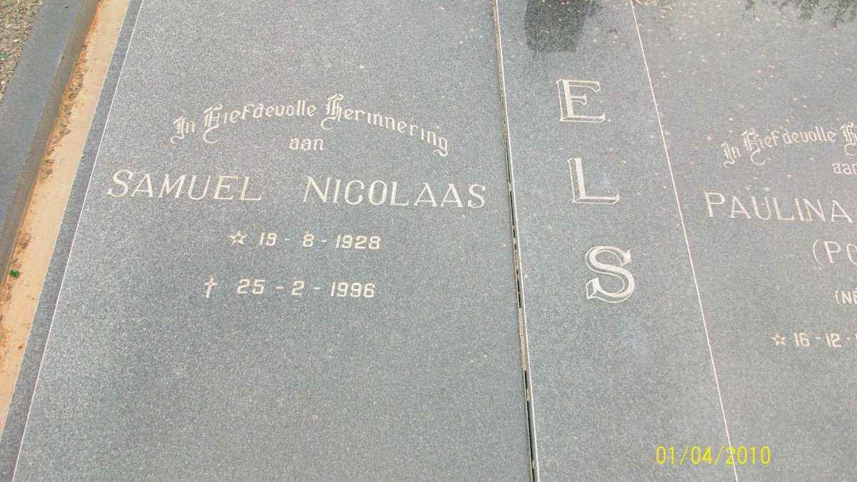 ELS Samuel Nicolaas 1928-1996
