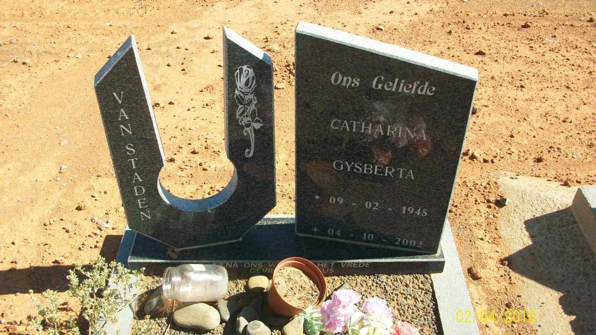 STADEN Catharina Gysberta, van 1945-2002