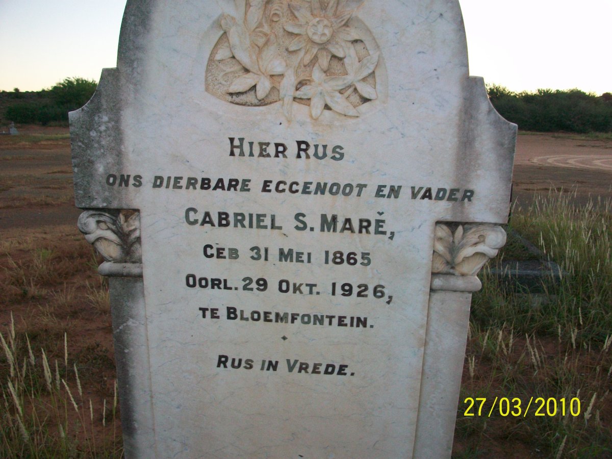 MARÉ Gabriel S. 1865-1926