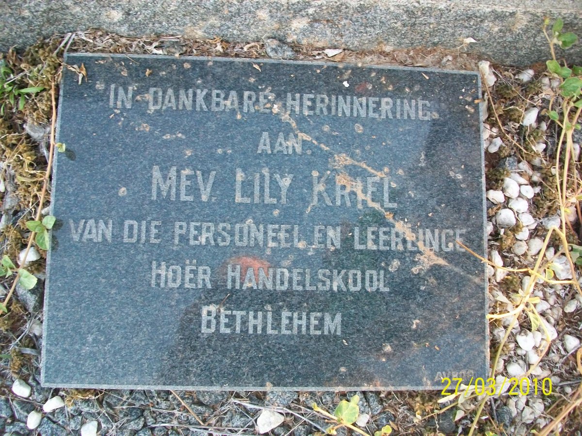 KRIEL Lily