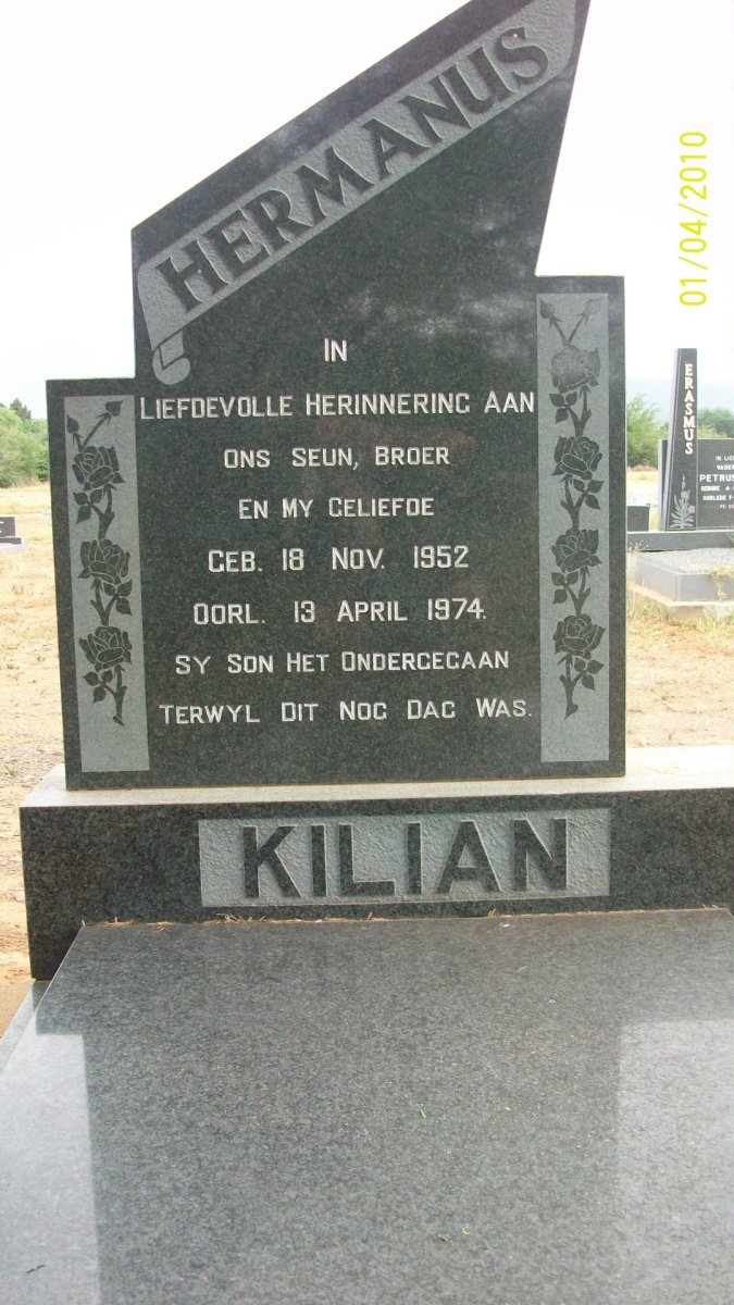 KILIAN Hermanus 1952-1974
