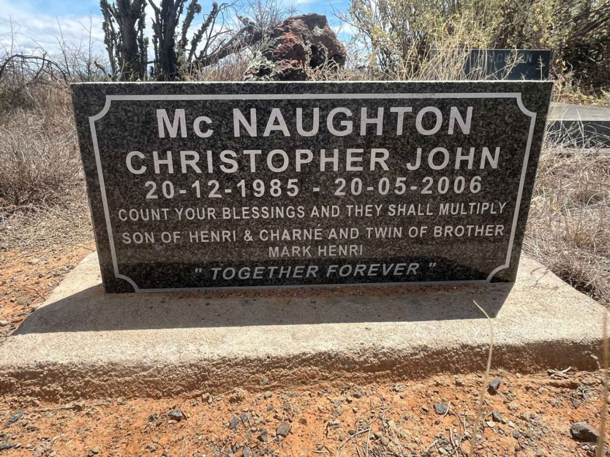MCNAUGHTON Christopher John 1985-2006