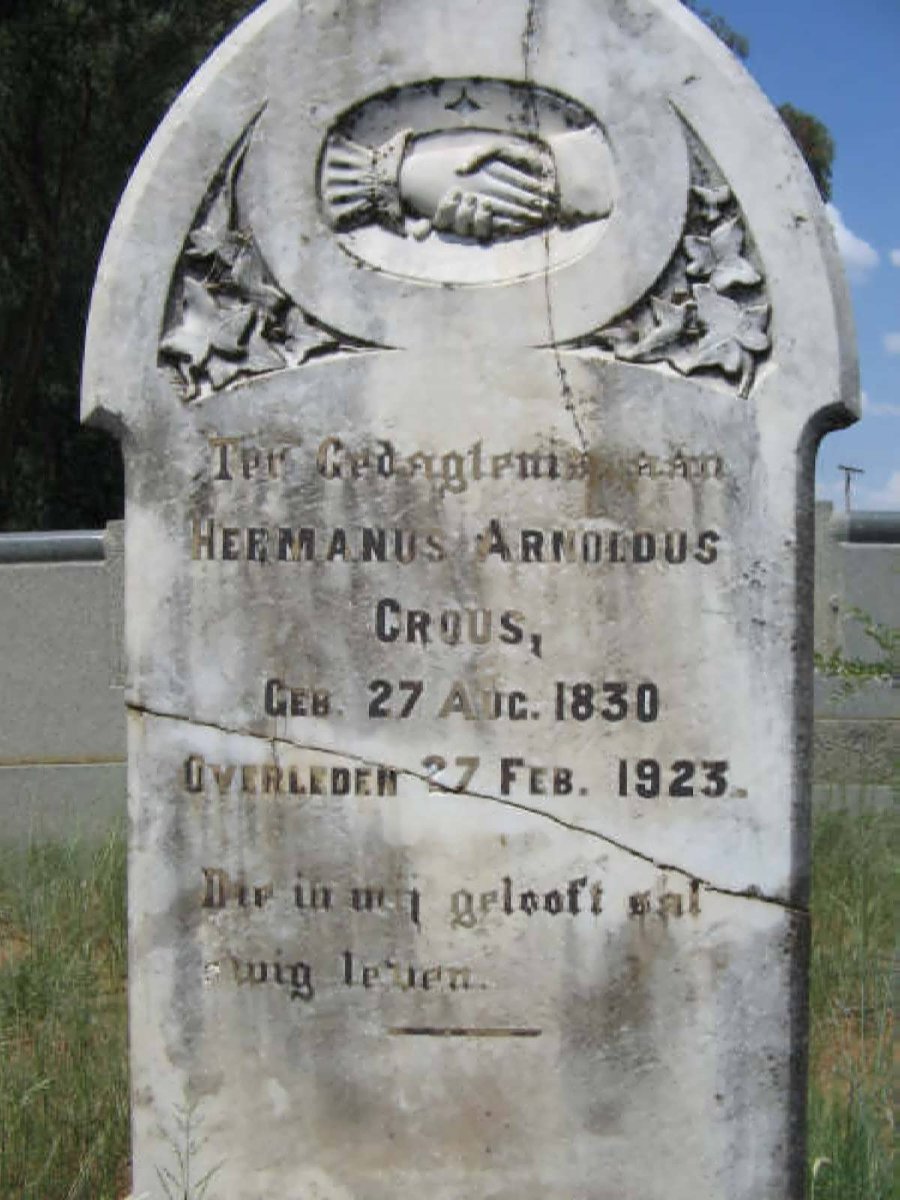 CROUS Hermanus Arnoldus 1830-1923