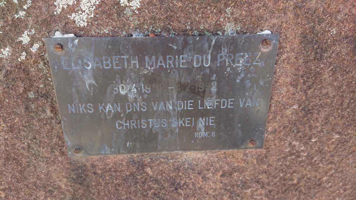 PREEZ Jacobus Johannes, du 1906-1981 &amp; Elisabeth Marie 1908-1992