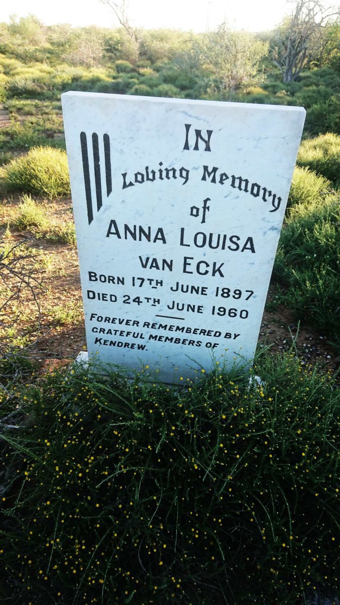 ECK Anna Louisa, van 1897-1960
