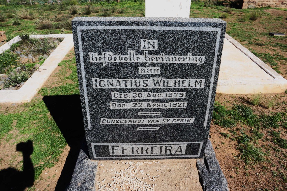 FERREIRA Ignatius Wilhelm 1879-1921