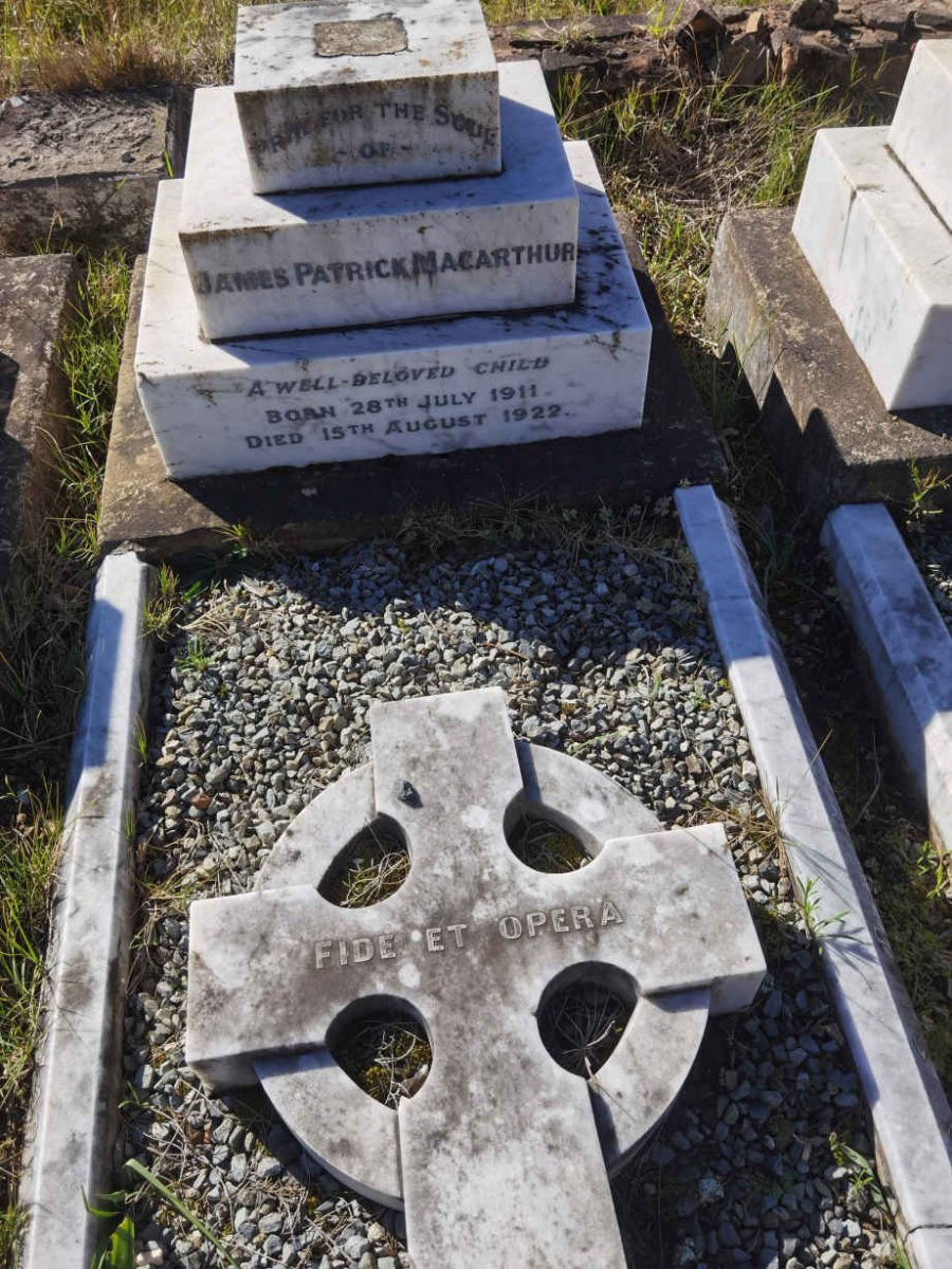 MACARTHUR James Patrick 1911-1922