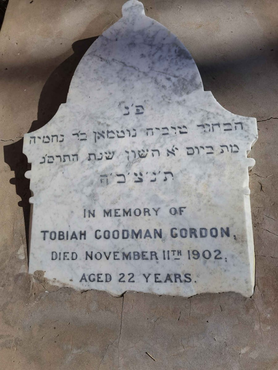 GORDON Tobiah Goodman -1902