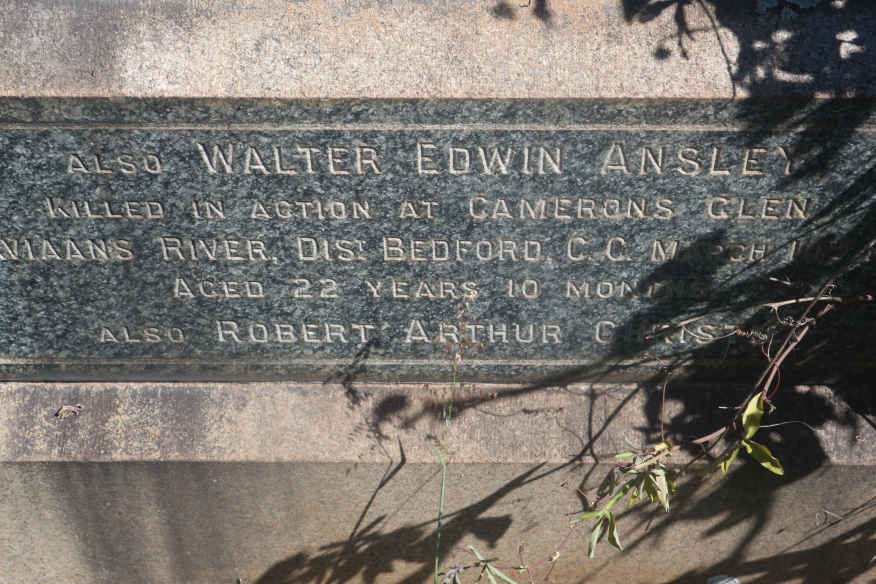 ANSLEY Walter Edwin :: ANSLEY Robert Arthur Christie