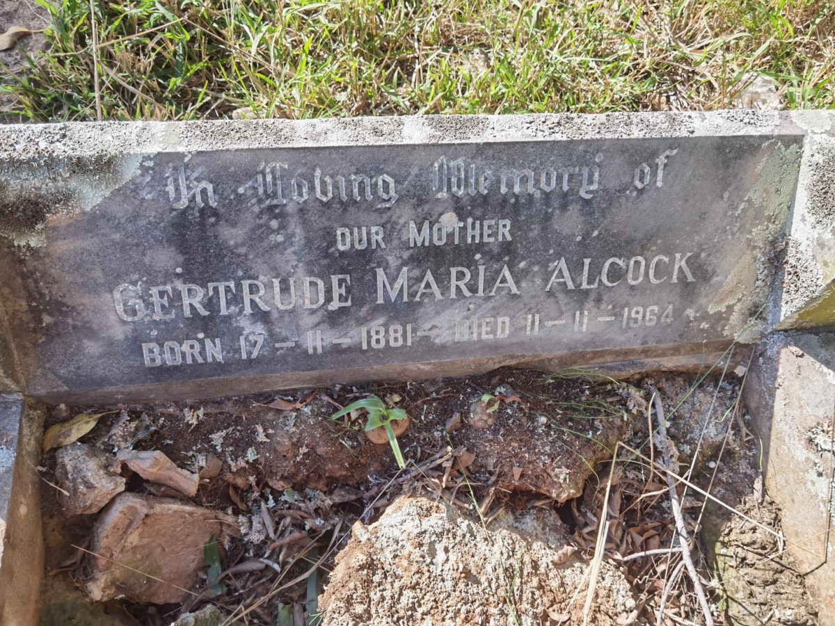 ALCOCK Gertrude Maria 1881-1964