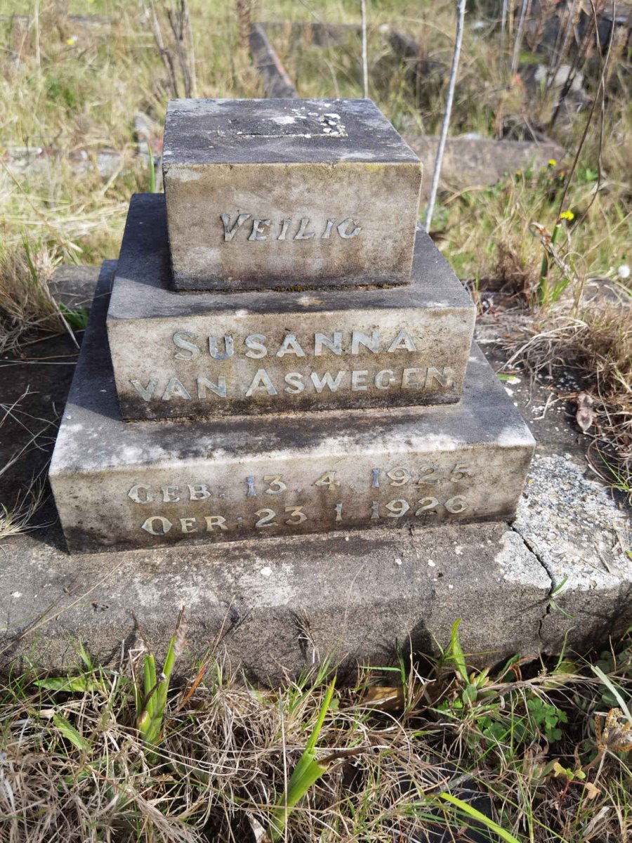 ASWEGEN Susanna, van 1925-1926