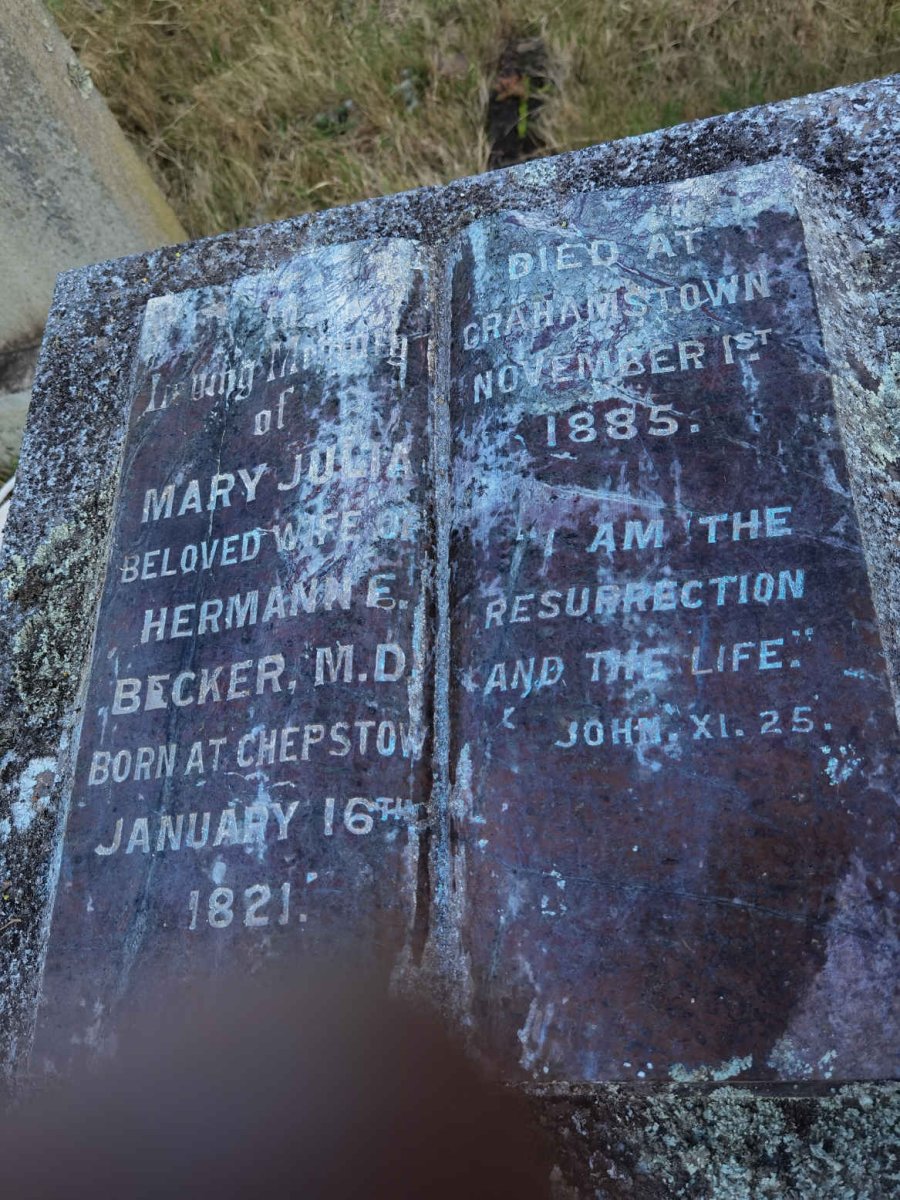 BECKER Mary Julia 1821-1885