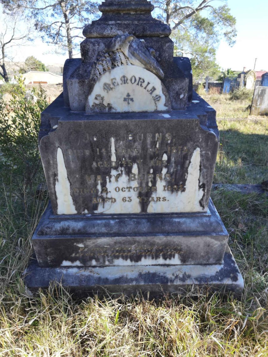 BURNS John -1875 &amp; Mary -1893