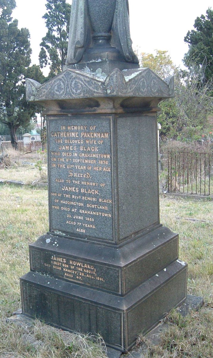 BLACK James -1885 &amp; Catherine Pakenham -1876 :: BLACK James Rowland -1891