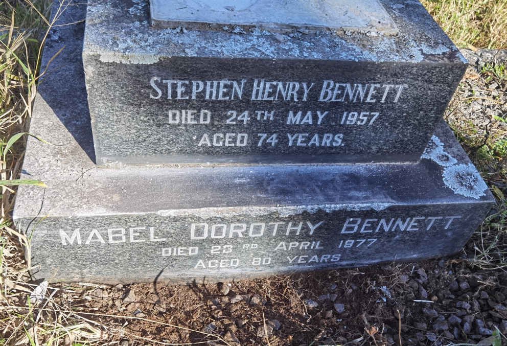 BENNETT Stephen Henry -1957 &amp; Mabel Dorothy -1977