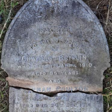 BRISLIN Charles -1910 &amp; Hannah POULTON -1916
