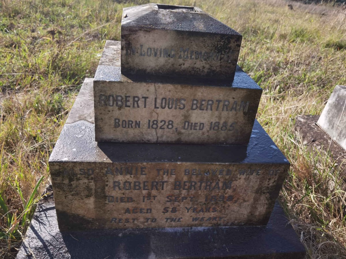 BERTRAM Robert Louis 1828-1885 & Anne -1898