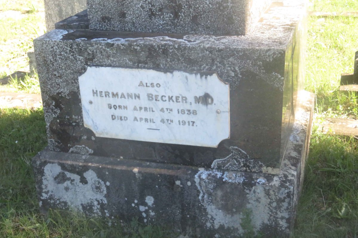 BECKER Daniel Oliver -1883 :: BECKER Albert John -189? :: BECKER  Arthur James -189? :: BECKER Hermann 1838-1917 _2