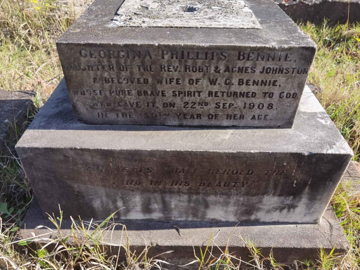 BENNIE Georgina Phillips nee JOHNSTON -1908
