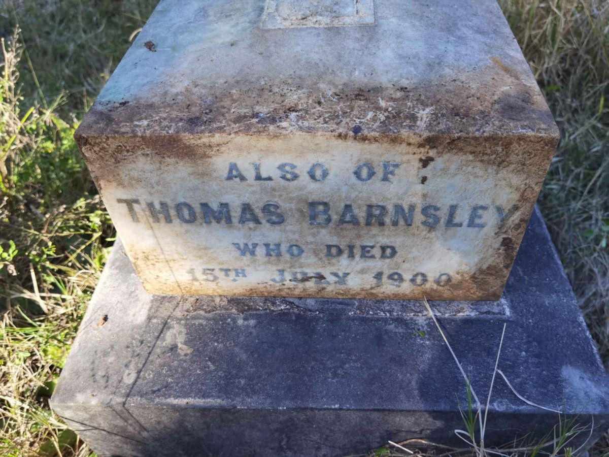 BARNSLEY Thomas -1900