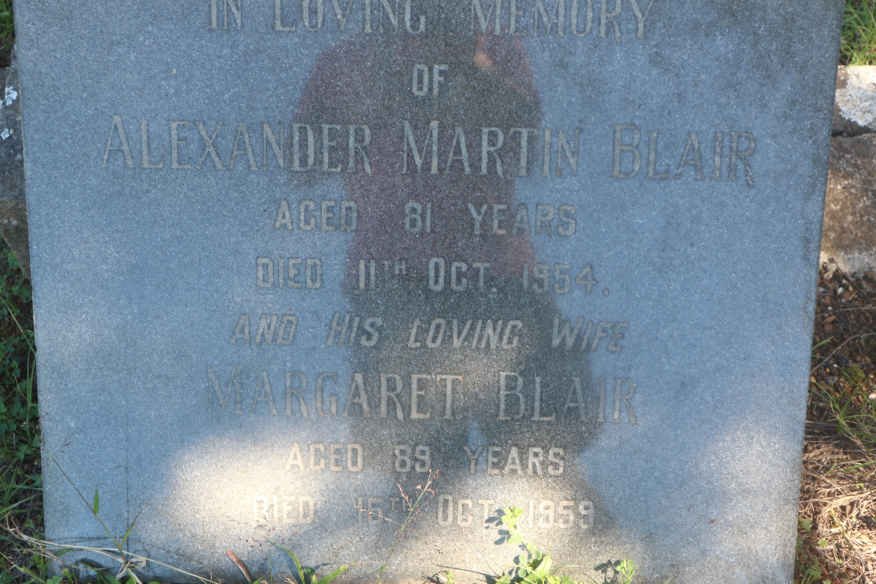 BLAIR Alexander Martin -1954 &amp; Margaret -1959
