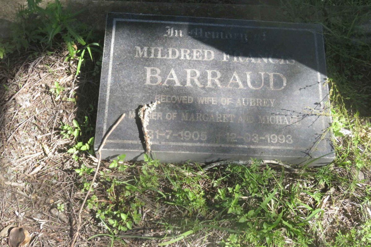 BARRAUD Mildred Francis 1905-1993