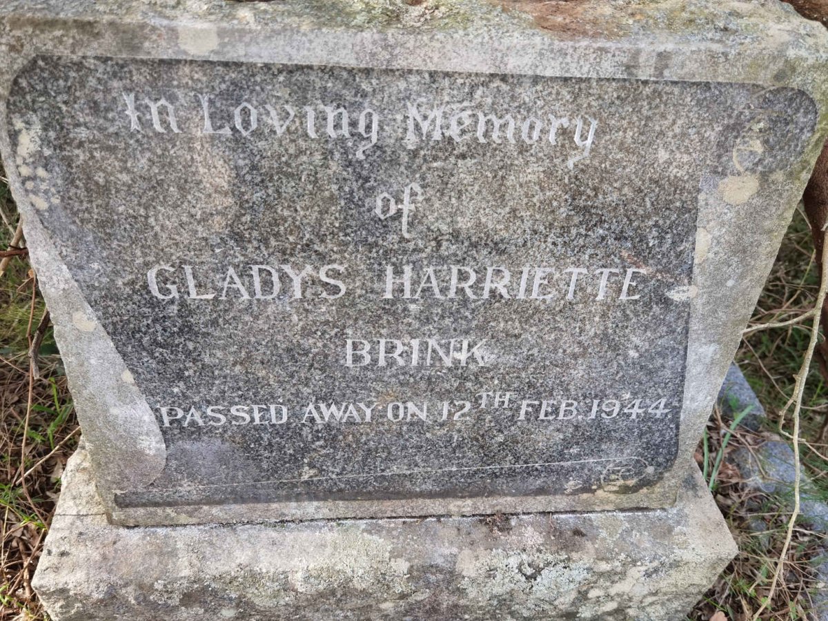 BRINK Gladys Harriette -1944