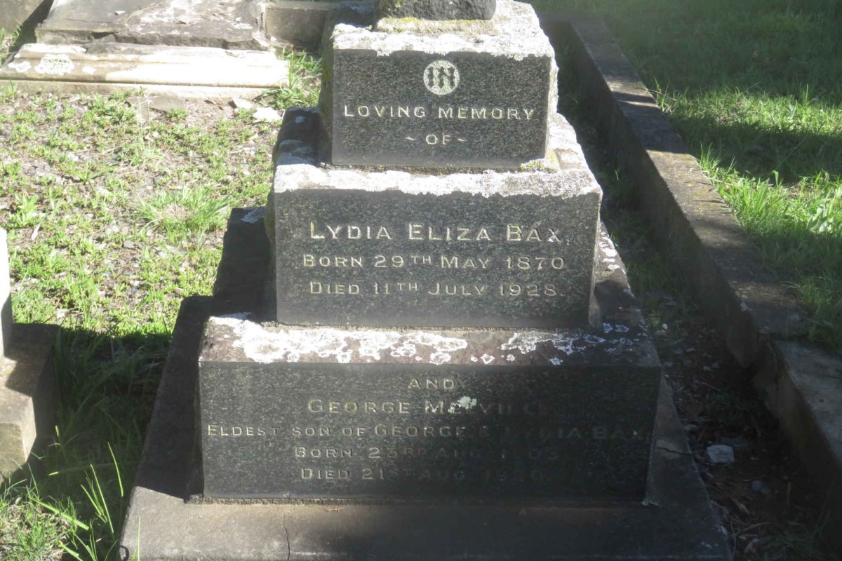 BAX Lydia Eliza 1870-1928 :: BAX George Melville 1903-1920