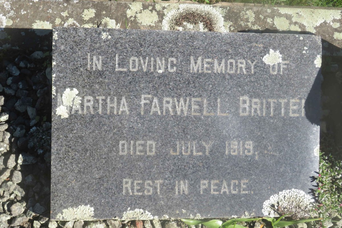 BRITTEN Martha Farwell -1919