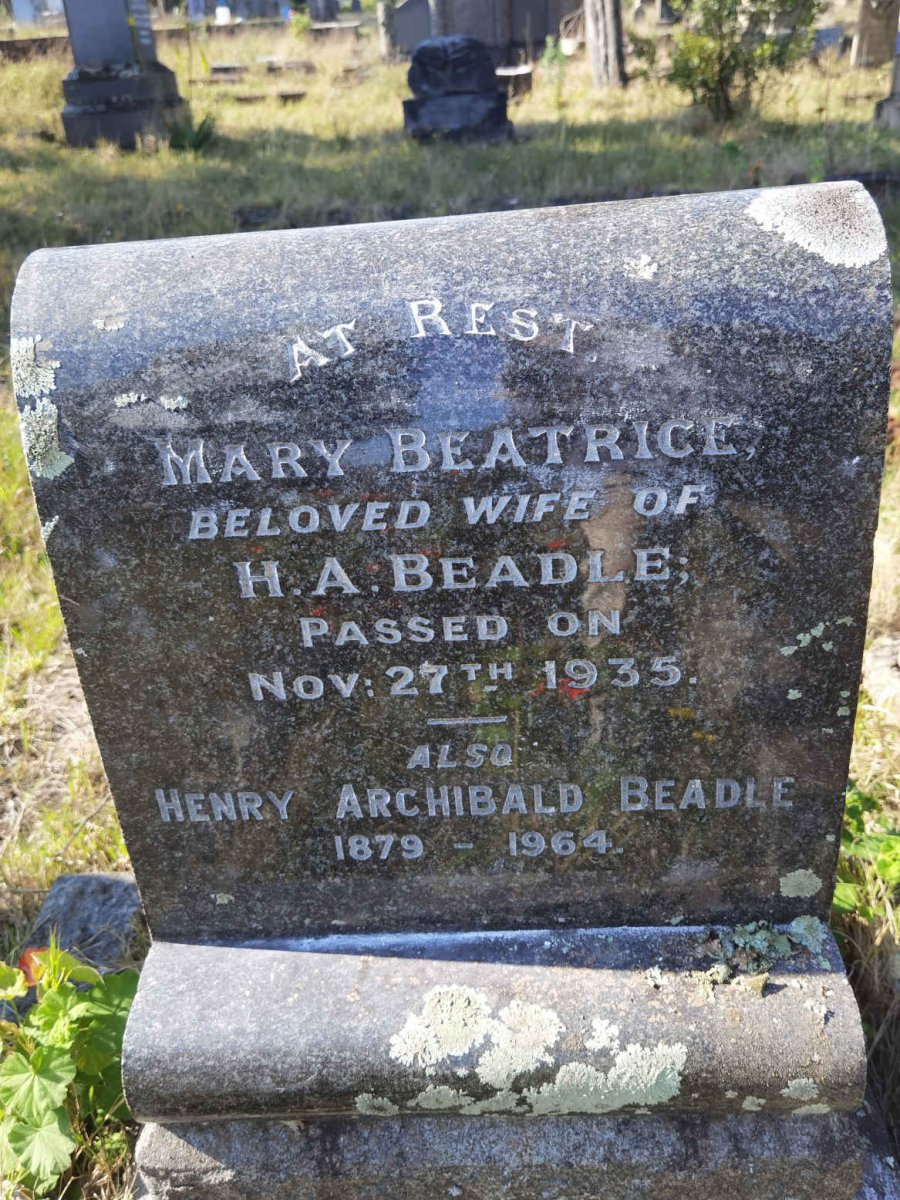 BEADLE Henry Archibald 1879-1964 &amp; Mary Beatrice -1935