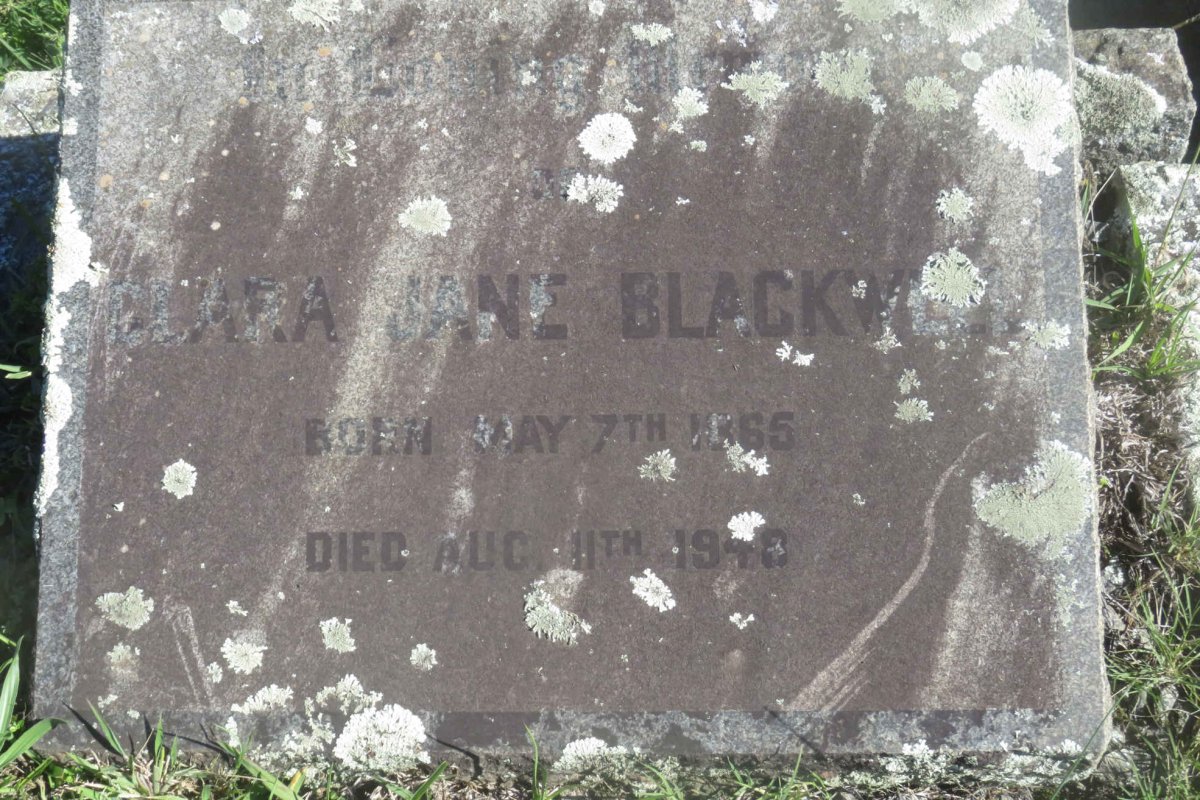 BLACKWELL Clara Jane 1865-1948