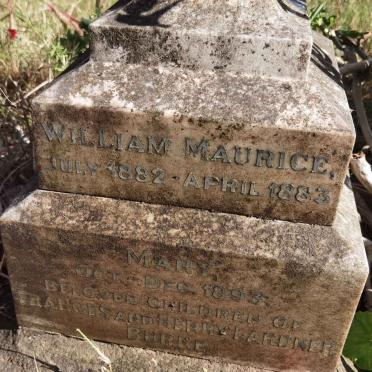 BURKE William Maurice 1882-1883 :: BURKE Mary -1893