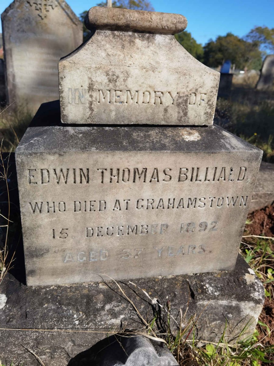 BILLIALD Edwin Thomas -1892