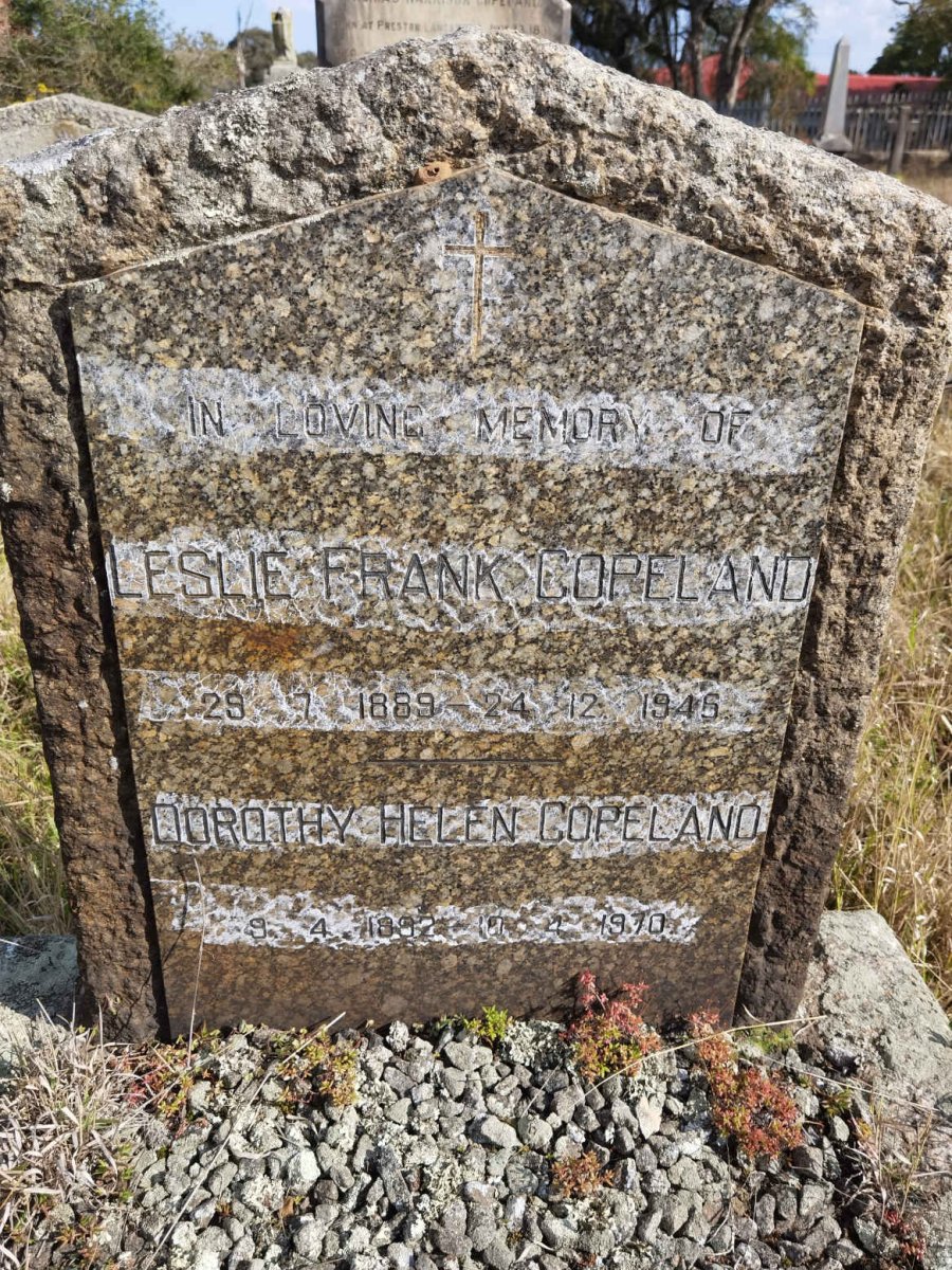 COPELAND Leslie Frank 1889-1945 &amp; Dorothy Helen 1892-1970